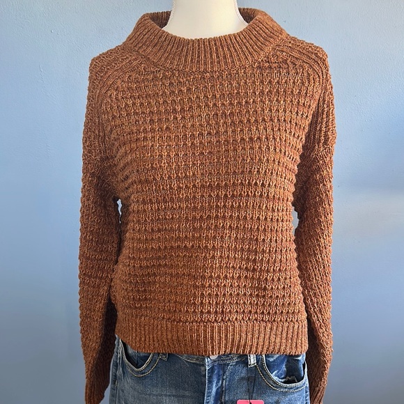 Cozy Brown Knit universal Thread Sweater - Picture 1 of 3